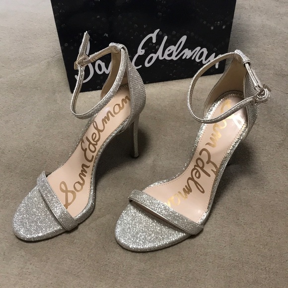 sam edelman ariella ankle strap sandal silver